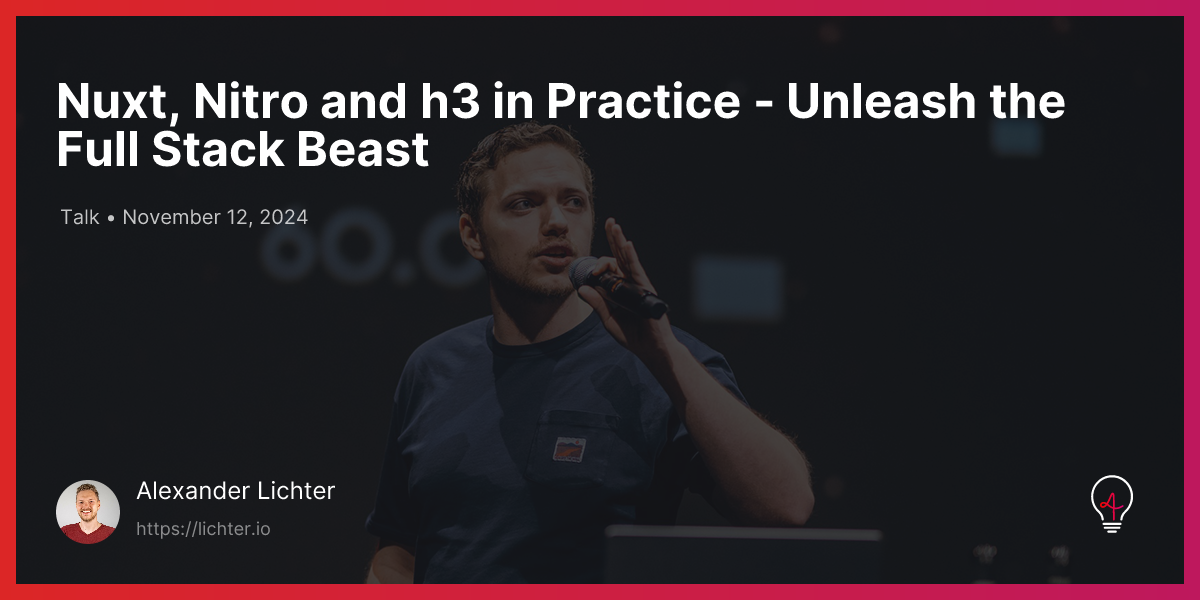Nuxt, Nitro and h3 in Practice - Unleash the Full Stack Beast ...