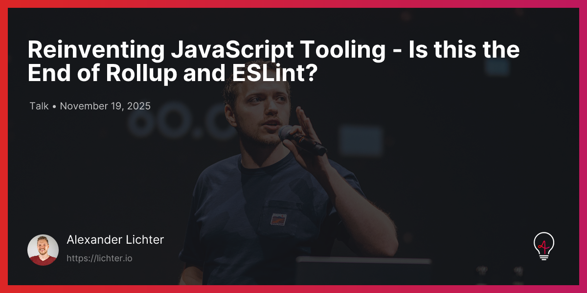 Reinventing JavaScript Tooling - Is this the End of Rollup and ESLint ...
